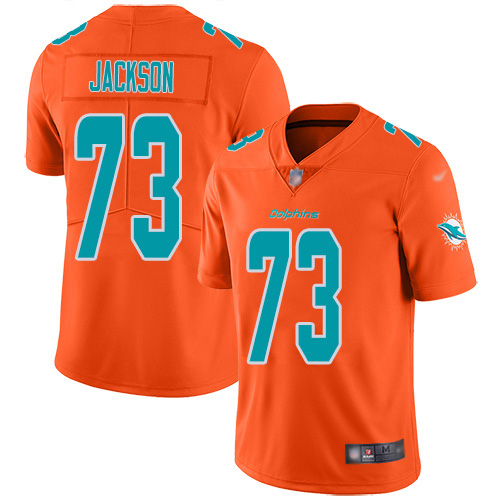 Nike Miami Dolphins 73 Austin Jackson Orange Youth Stitched NFL Limited Inverted Legend Jersey